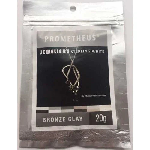 Prometheus® Jewellers arcilla de bronce blanca esterlina