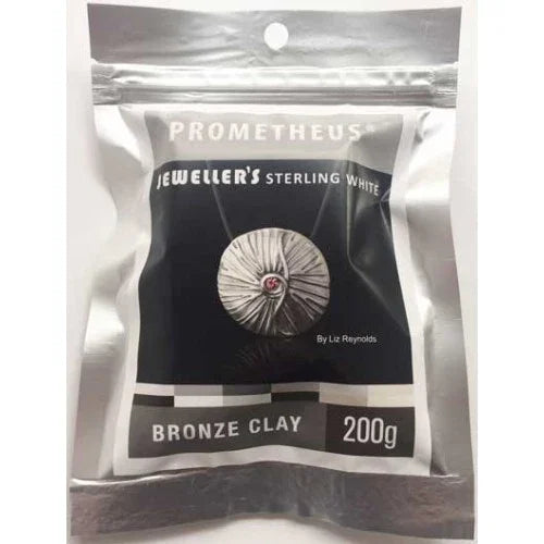 Prometheus® Jewellers arcilla de bronce blanca esterlina
